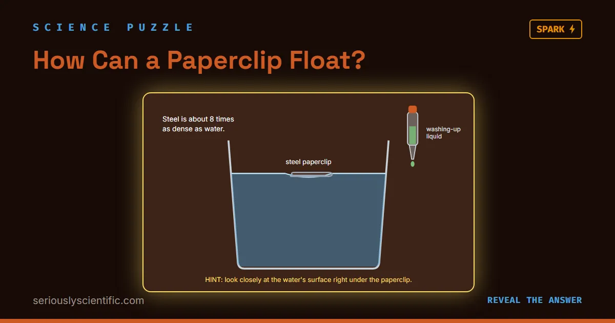 How Can a Paperclip Float?