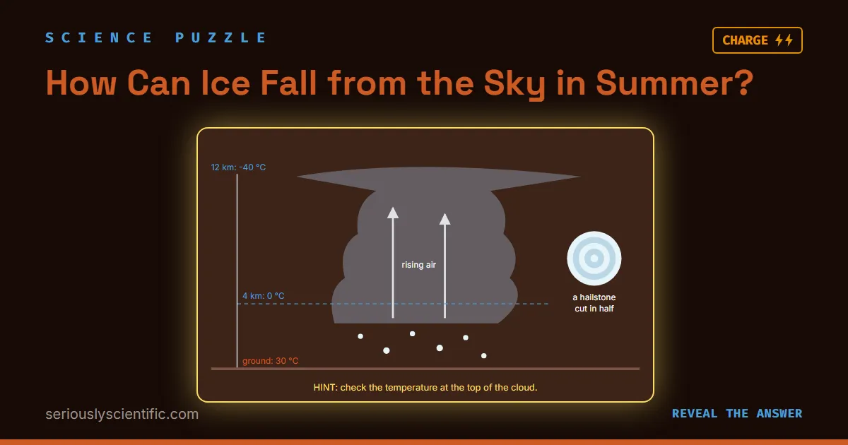 How Can Ice Fall from the Sky in Summer?