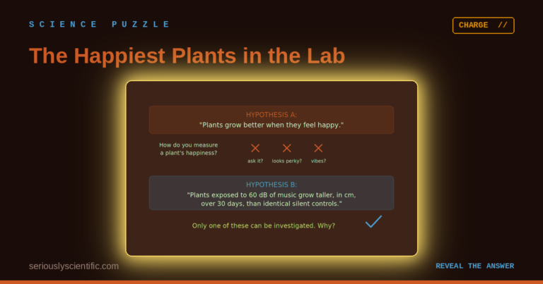 The Happiest Plants in the Lab