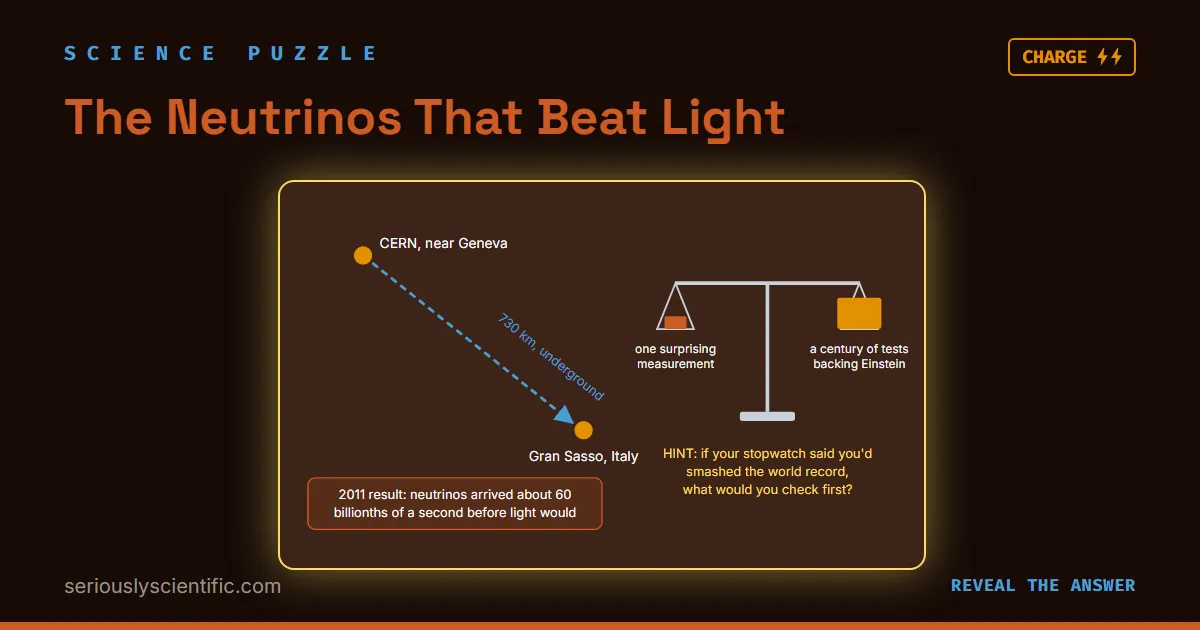 The Neutrinos That Beat Light