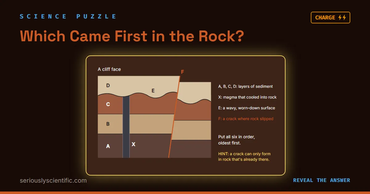 Which Came First in the Rock?