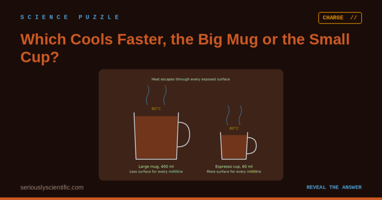 Which Cools Faster, the Big Mug or the Small Cup?