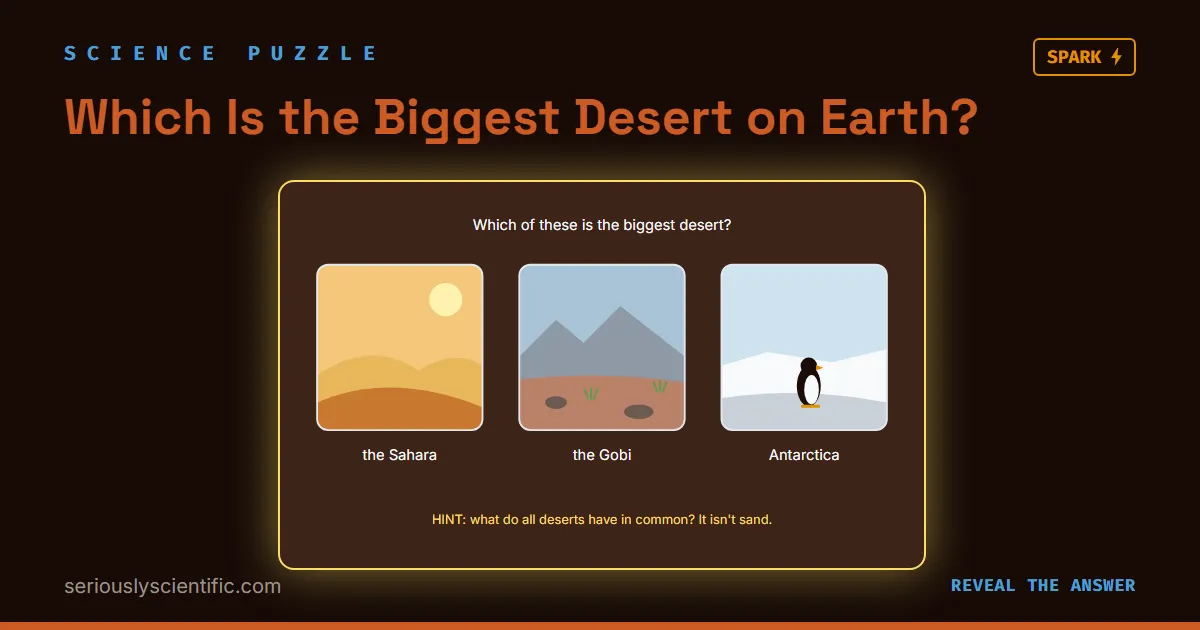 Which Is the Biggest Desert on Earth?