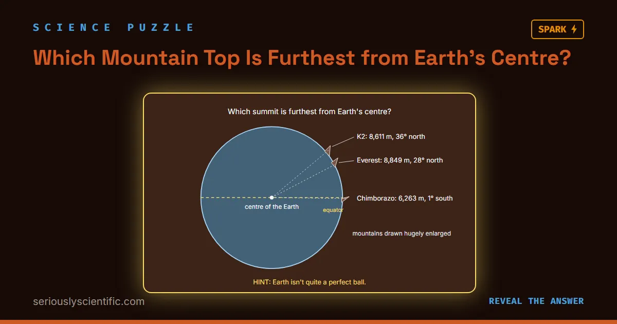 Which Mountain Top Is Furthest from Earth’s Centre?