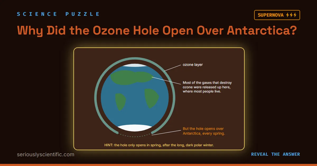 Why Did the Ozone Hole Open Over Antarctica?