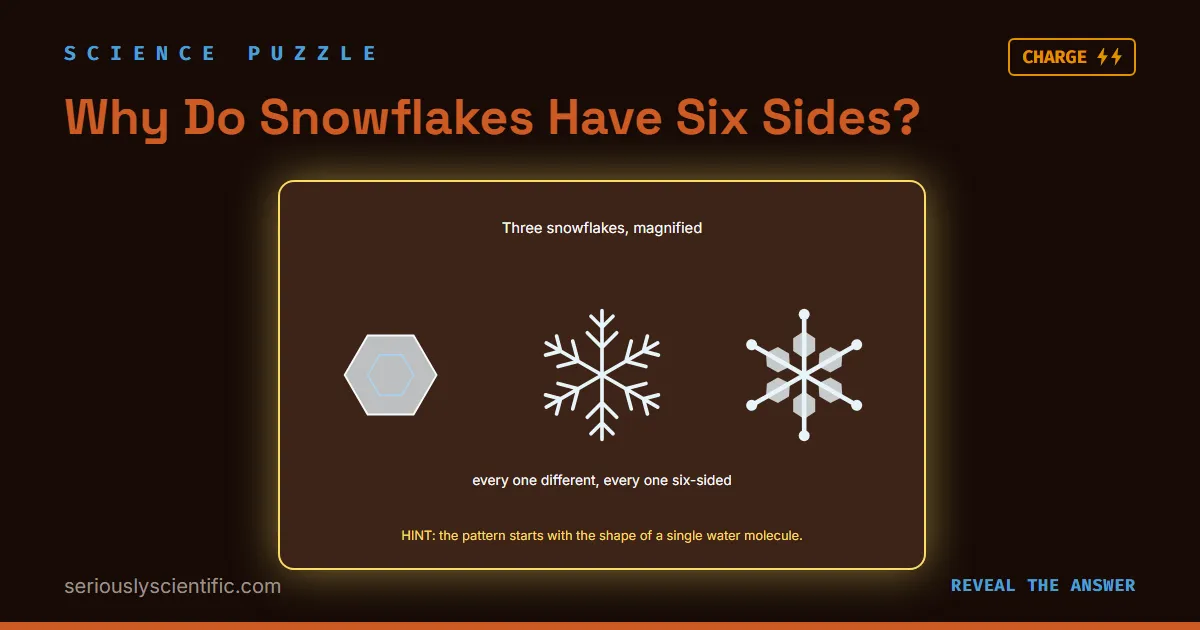 Why Do Snowflakes Have Six Sides?