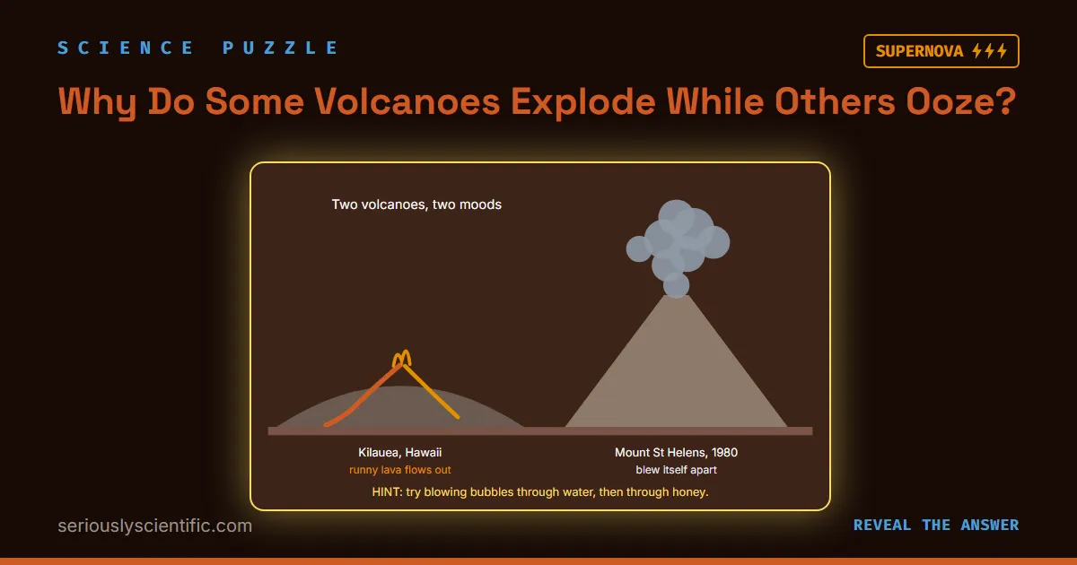 Why Do Some Volcanoes Explode While Others Ooze?