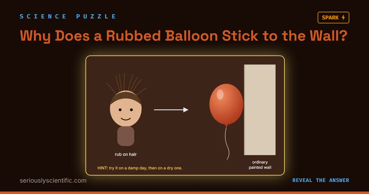 Why Does a Rubbed Balloon Stick to the Wall?