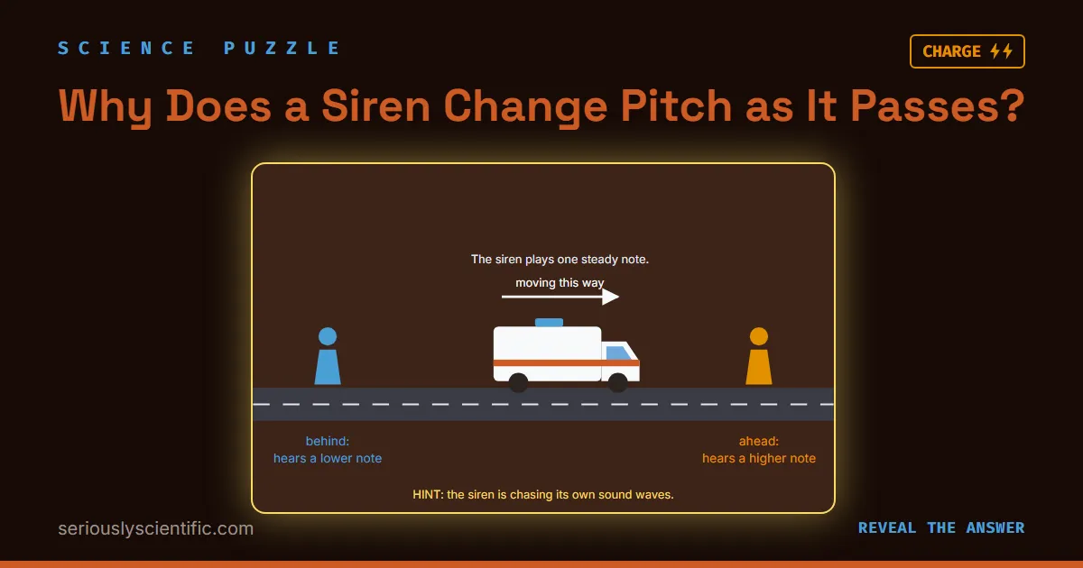 Why Does a Siren Change Pitch as It Passes?